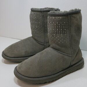 UGG Australia Classic Short Bling 1003890 Womens Rhinestones Boots Footwear Sz 6